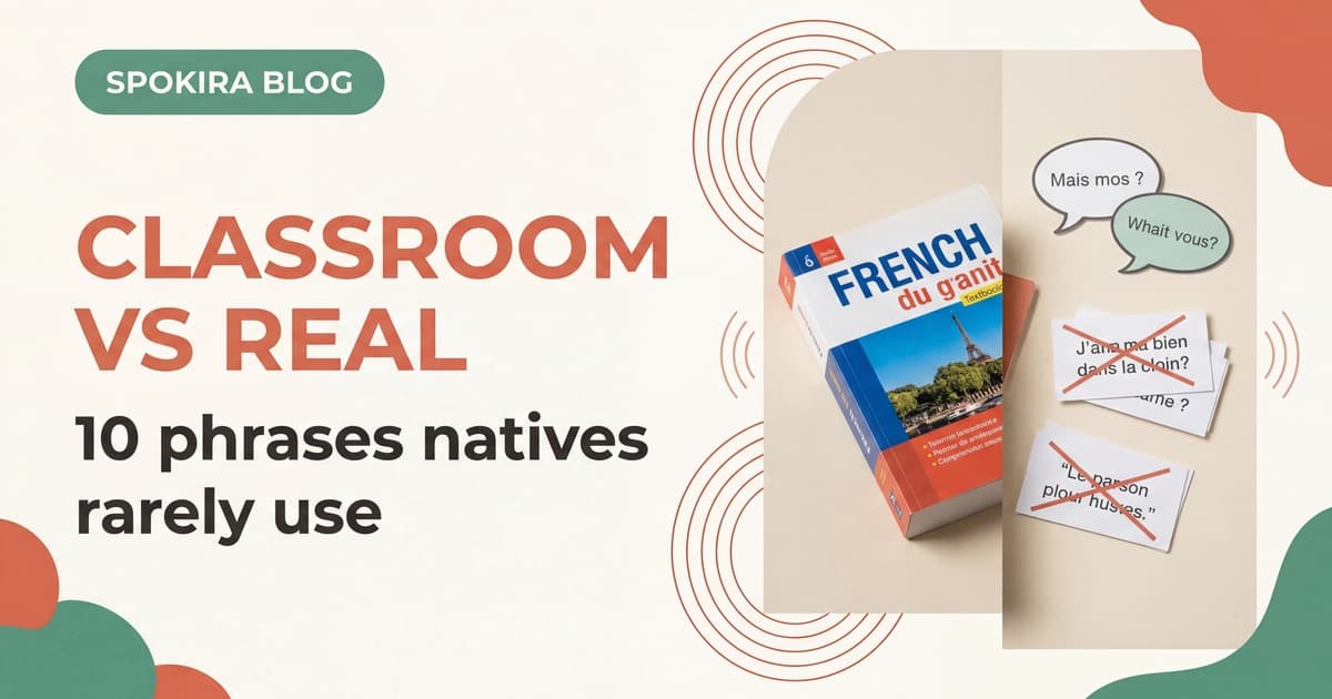 10 French Phrases You Learned in Class but Rarely Hear