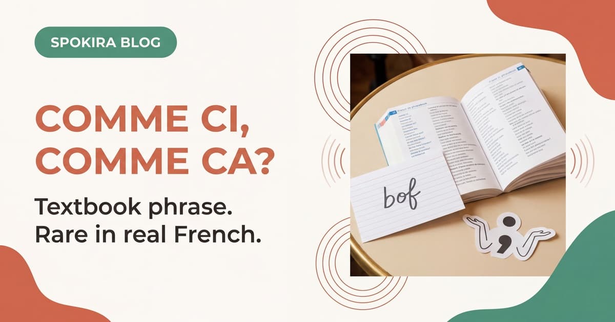French hand gesture illustrating the so-so meaning of comme ci comme ça