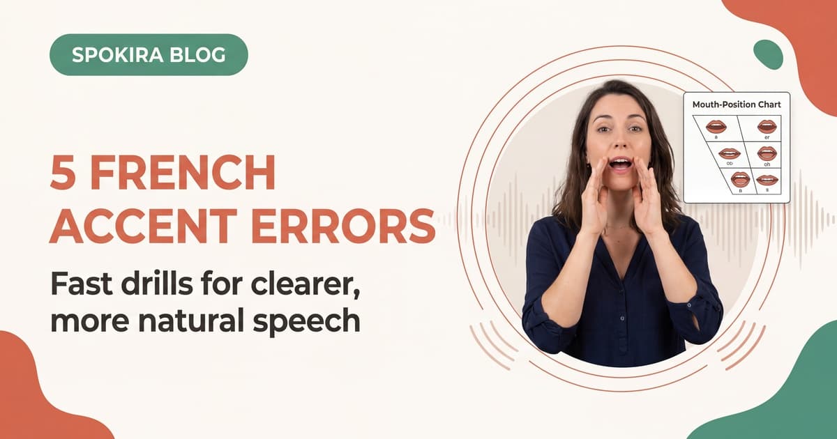5 French Accent Errors That Block Clarity (Fast Fix Drills)