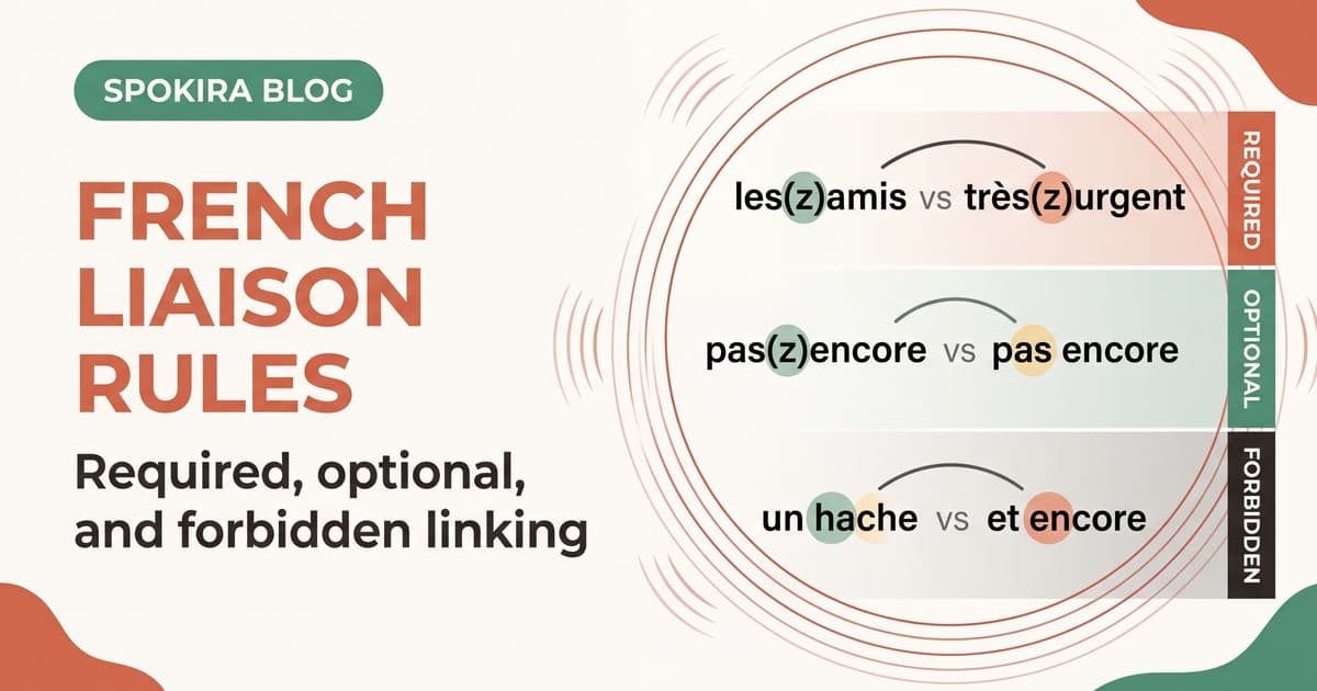 French Liaison Rules: When to Link Words in Connected Speech