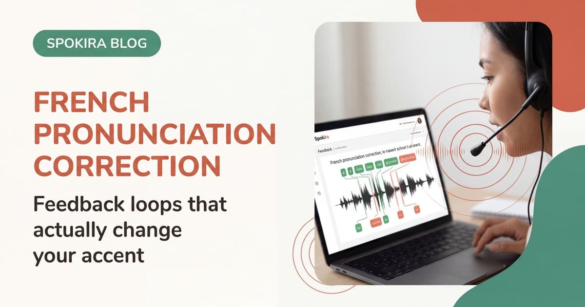 French Pronunciation Correction: Feedback That Actually Changes Your Accent