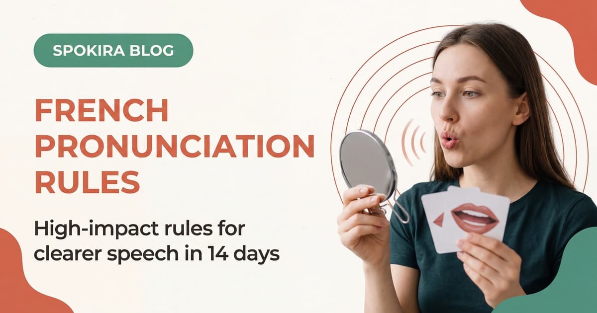 French Pronunciation Rules That Matter for Speaking Clarity