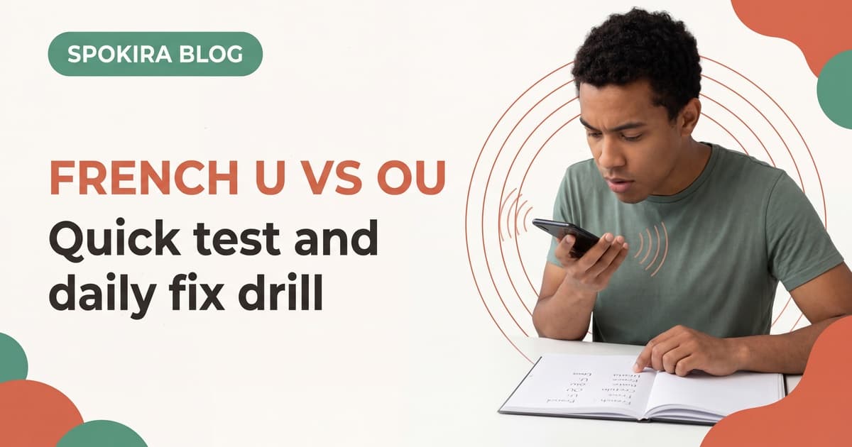 French U vs OU Pronunciation Practice: Quick Test + Drill