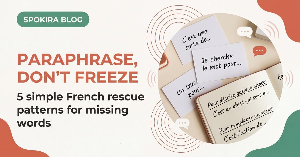 How to Paraphrase in French When You Forget a Word