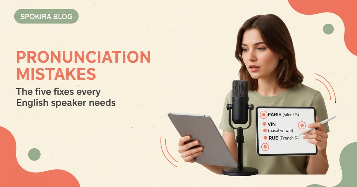 5 Common French Pronunciation Mistakes (And How to Fix Them)