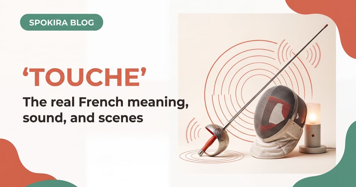 Touche Meaning in French: Pronunciation and Real Usage