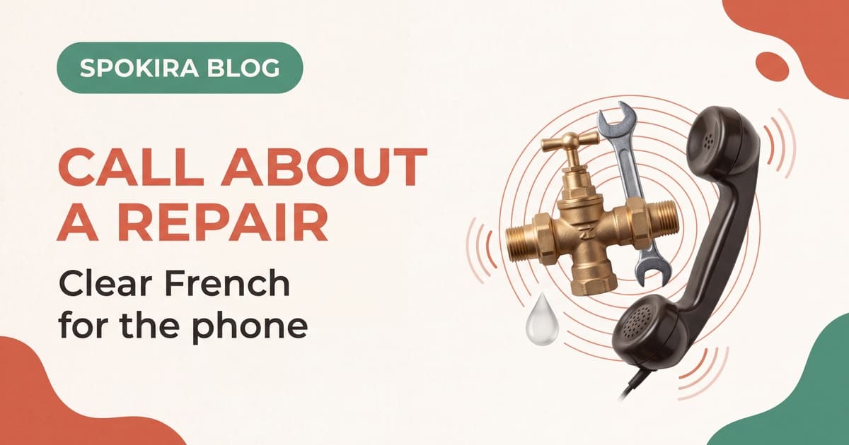 How to Call Your Landlord About a Repair in French