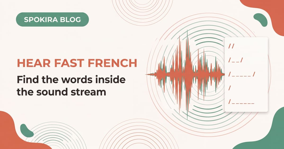 How to Hear Word Boundaries in Fast French